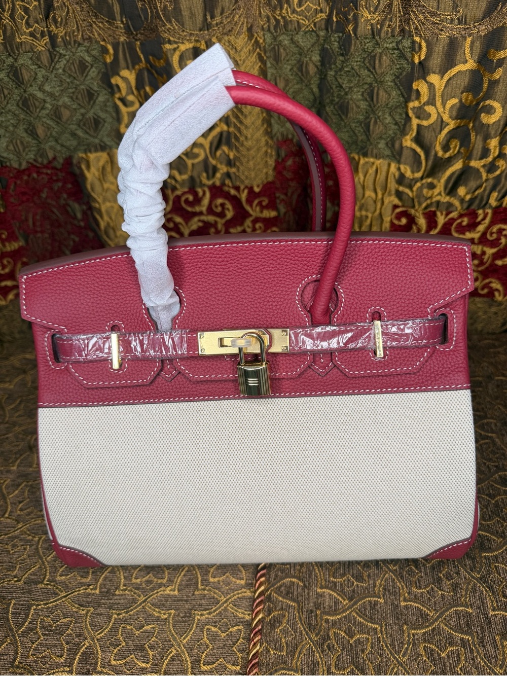 Genuine Leather Designer Shoulder bag (Wine)